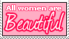 All women are beautiful