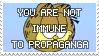 You are not immune to propaganda Garfield