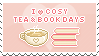 I heart cozy tea and book days